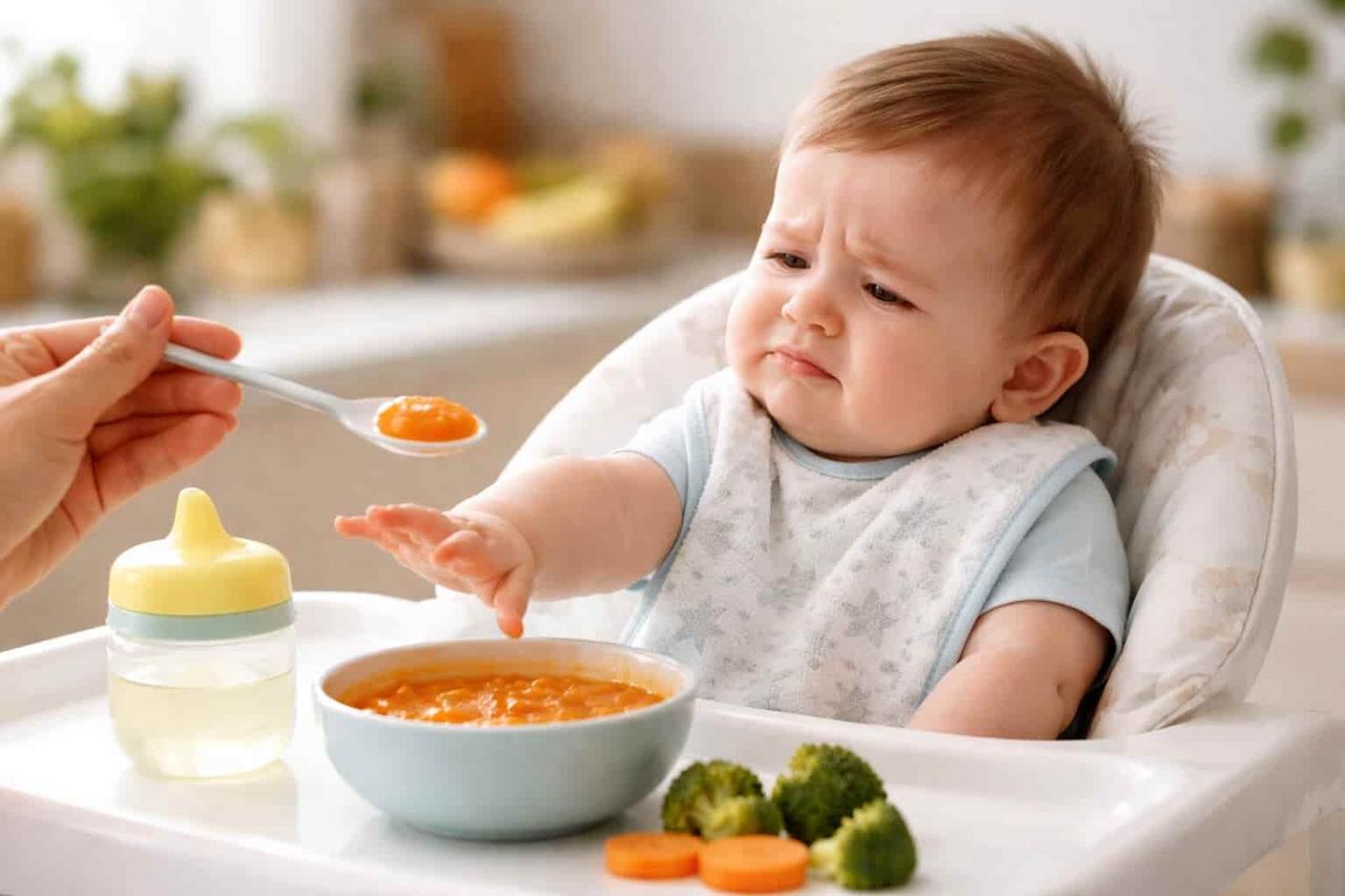 6 Month Old Not Interested in Food: Reasons & What Helps