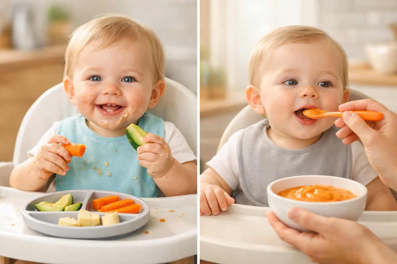 BLW vs Puree: A Simple Guide for Parents Starting Solids