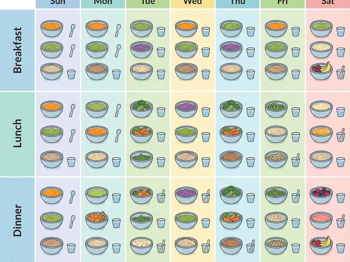 Starting Solids Plan by Month: Meals, Textures & Amounts to 12 Months