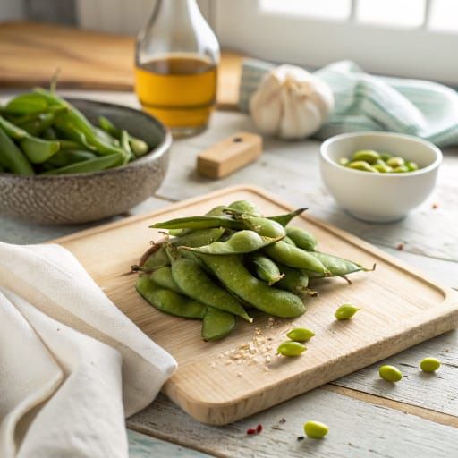 Edamame baby food from 6 months Edamame for babies - baby food and BLW preparation