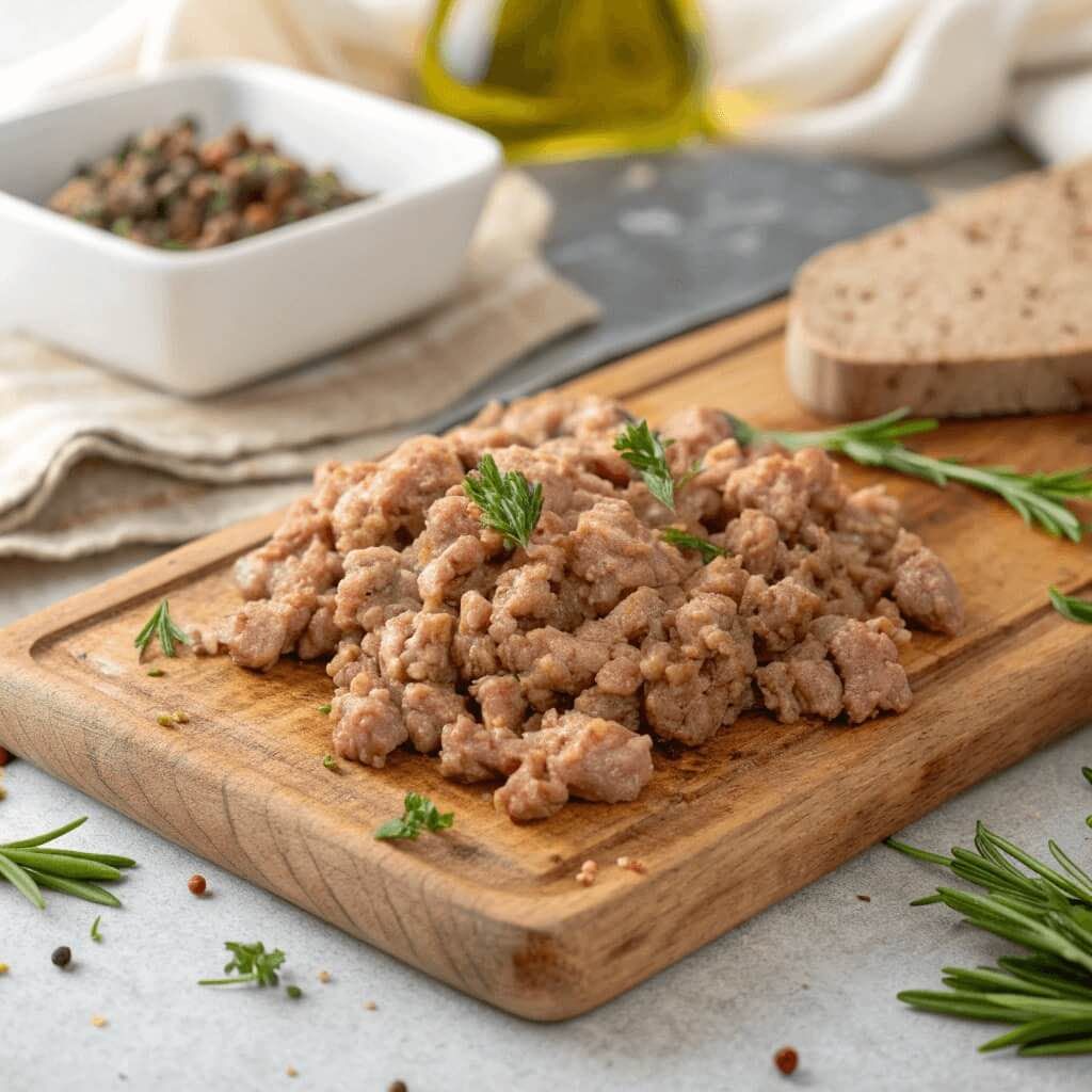 Ground Pork baby food from 6 months Ground Pork for babies - baby food and BLW preparation