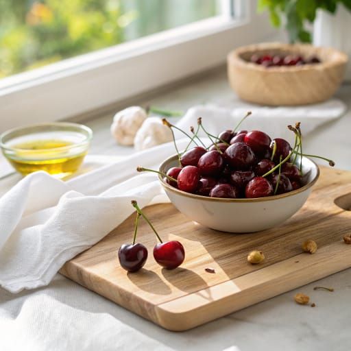 Cherry baby food from 6 months Cherry for babies - baby food and BLW preparation