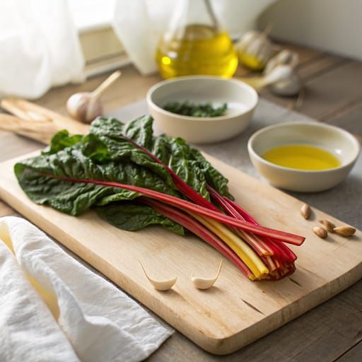 Swiss Chard baby food from 6 months Swiss Chard for babies - baby food and BLW preparation