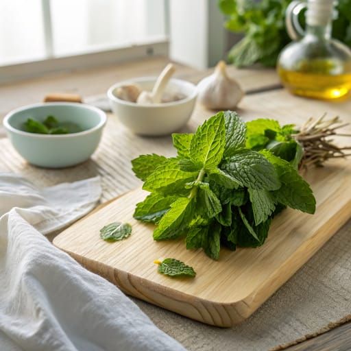 Mint baby food from 6 months Mint for babies - baby food and BLW preparation
