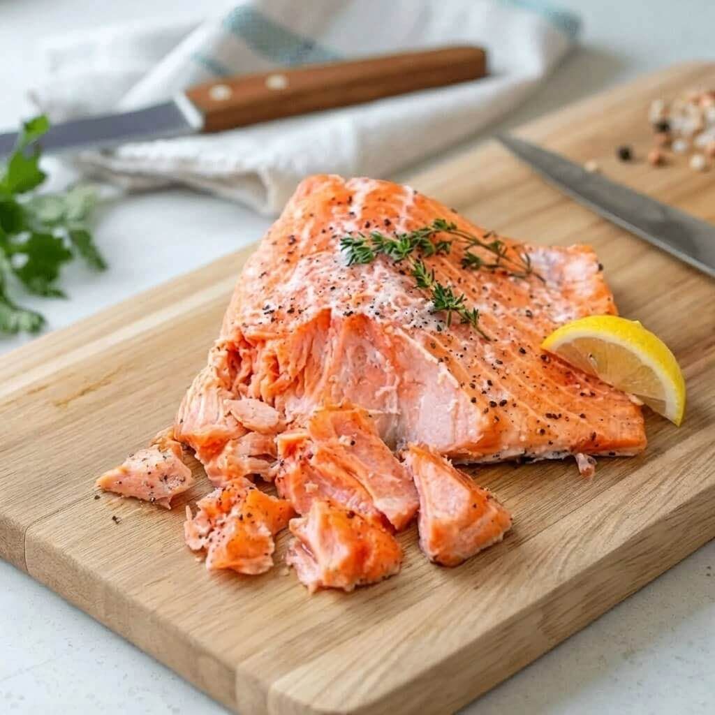 Salmon for babies - baby food and BLW preparation