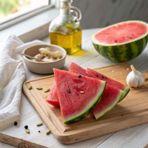 Watermelon for babies - baby food and BLW preparation