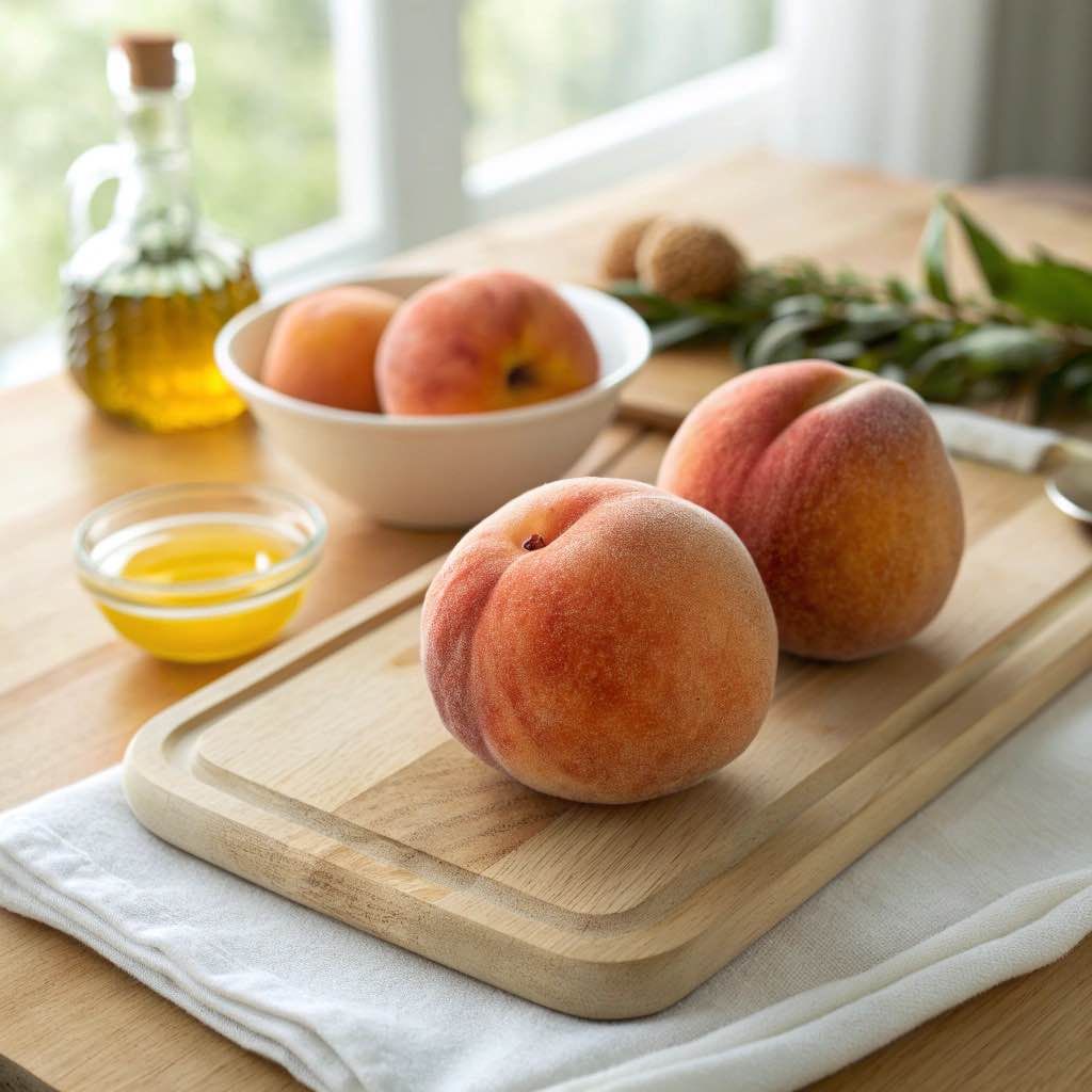 Peach baby food from 6 months Peach for babies - baby food and BLW preparation