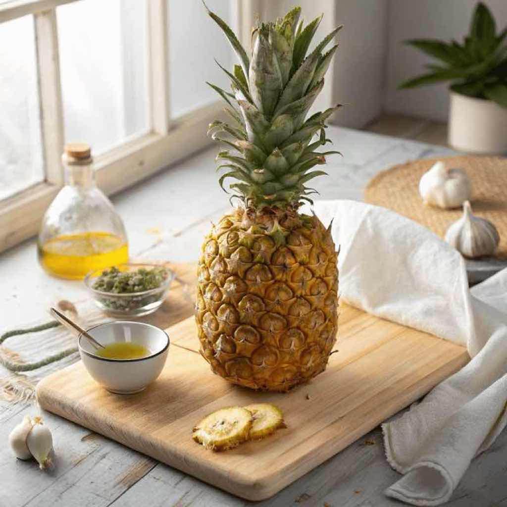 Pineapple baby food from 9 months Pineapple for babies - baby food and BLW preparation
