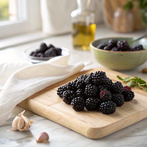 Blackberry baby food from 6 months Blackberry for babies - baby food and BLW preparation