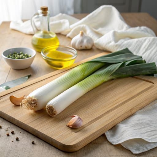 Leek baby food from 6 months Leek for babies - baby food and BLW preparation